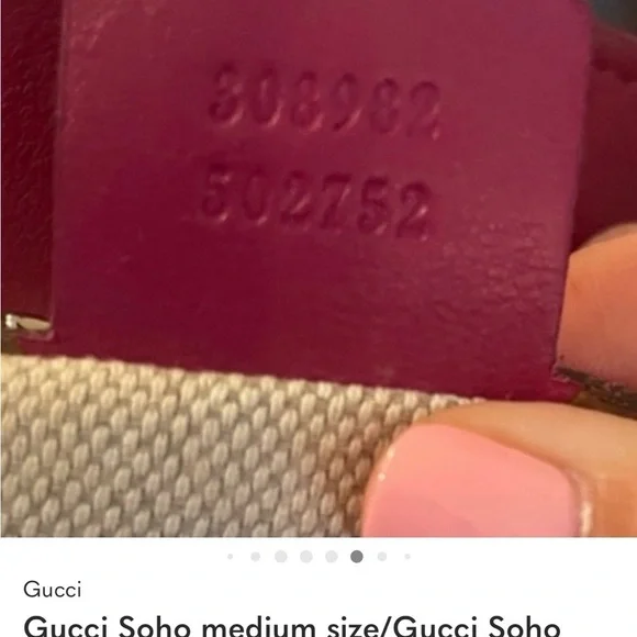 Gucci Fuchsia Patent Leather Soho Shoulder Bag